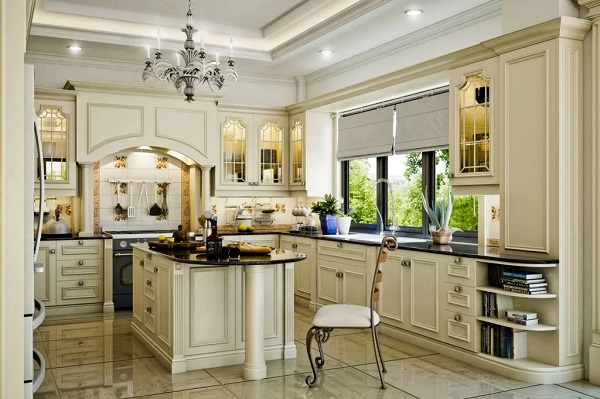 Thiết kế nội thất nhà bếp theo phong cách cổ điển